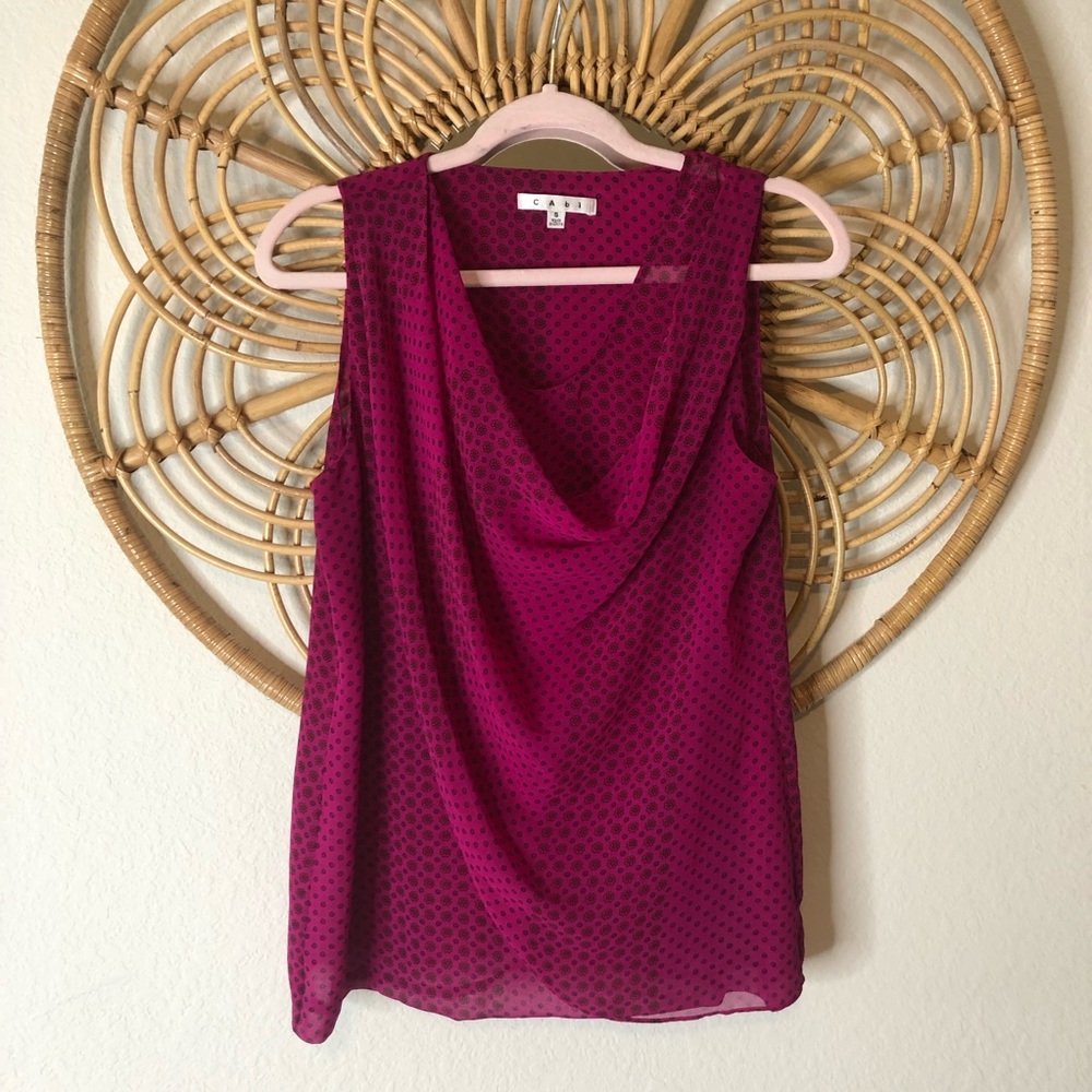 Cabi magenta blouse